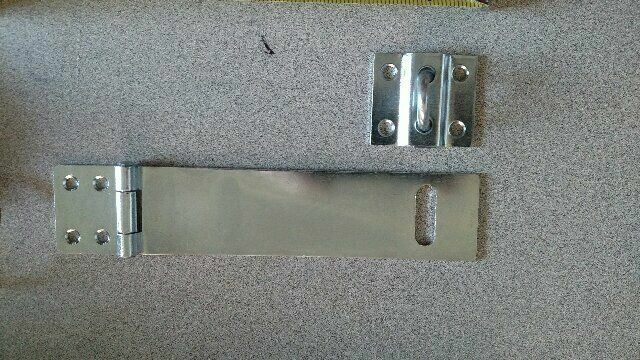 TACO TA-500GV-6" SAFETY HASP, STEEL, ZINC-PLATED, 1-1/2" WIDTH NO SCREWS