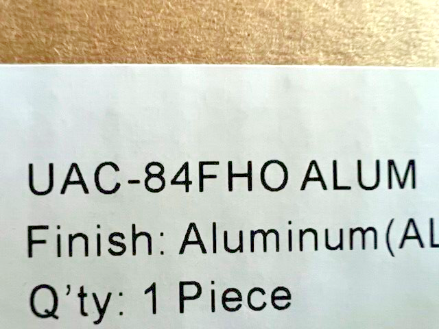 UAC DOOR CLOSER  UAC DC-F8400HO  HOLD OPEN ALUM TRI PACK