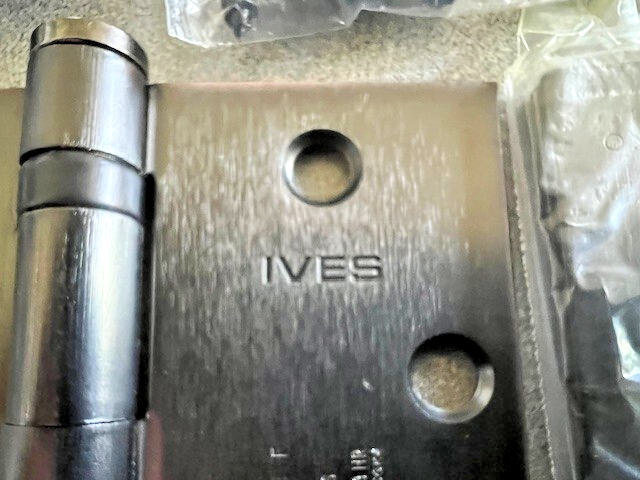 3ea  IVES 5BB1 4.5 X 4.5  643E/716 FINISH AGED BRONZE, BLACKENED, EDGE RELEIVED