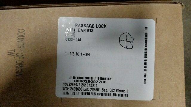 FALCON LOCK W 101 DAN 613 PASSAGE SET
