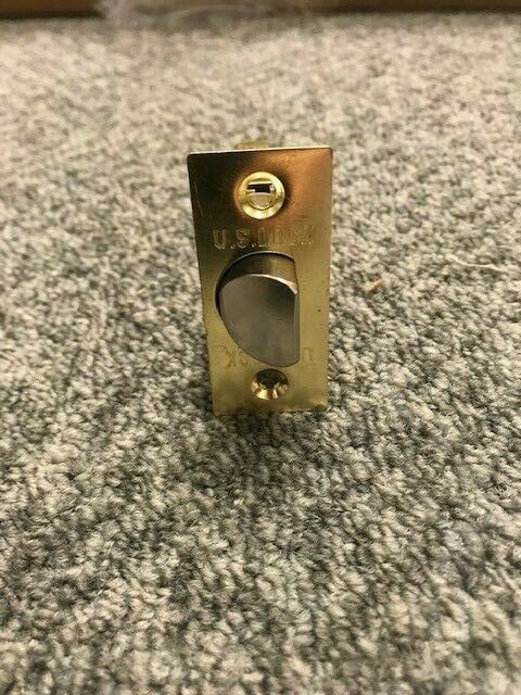 US LOCK US2080 NB3 PASSAGE LOCK US3 POLISHED BRASS ADJ BS AKA U018075