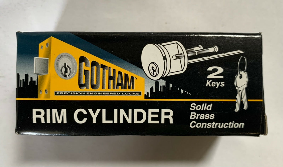 BOX OF 12 RIM CYLINDERS GOTHAM 9650 KW POL SOLID BRASS US3 KW1 KEYWAY 5 PIN KD