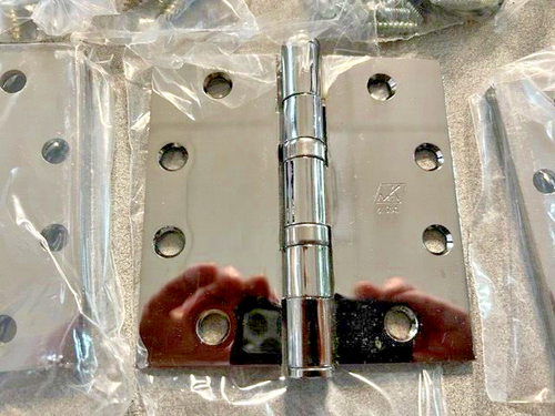 3 EACH MCKINNY HINGE TB2714 US26 4 1/2 X 4 1/2"   BMHA 625 MADE IN USA