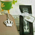  Majestic Silver Crown Key Chain Wedding Bridal Shower Party Gift Favors