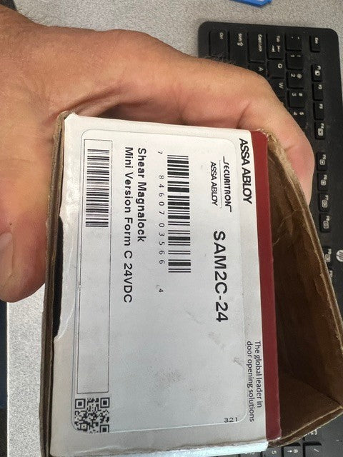 SECURITRON SAM2C-24 SHEER MAG LOCK  600 LBS 24VDC