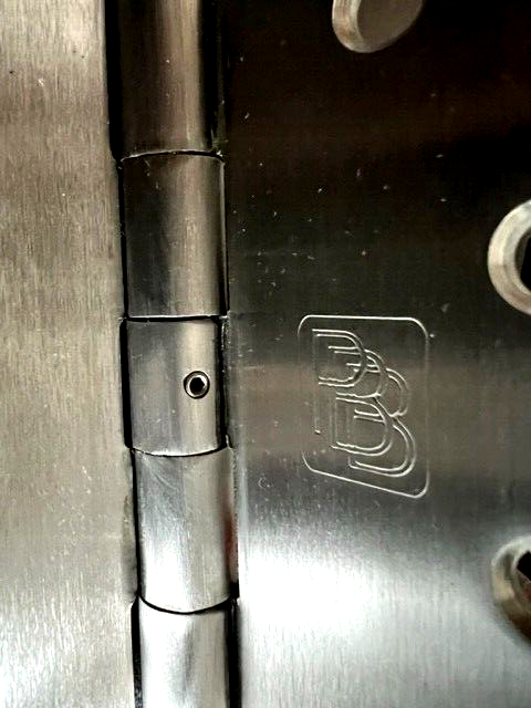 BOX OF 3 PBB PB51  NRP HINGE 4 1/2 X 4 1/2" US32D STAINLESS STEEL