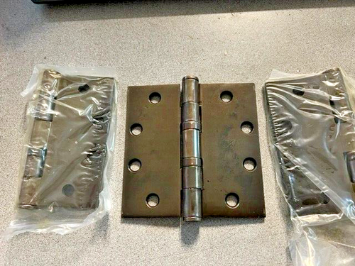 3 MCKINNEY HINGE TB2714 US10B 4 1/2 X 4 1/2 OIL RUBBED BRONZE BMHA 640 MADE USA