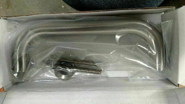 DON JO # 11 US32D SOLID STAINLESS STEEL DOOR PULL 5 1/2" CC DOOR PULL