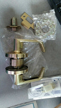 LOCKSMITH ARROW ML 02  SR 3 PRIVACY LEVER GRADE 2 2 3/8" BS POLISHED BRASS US3