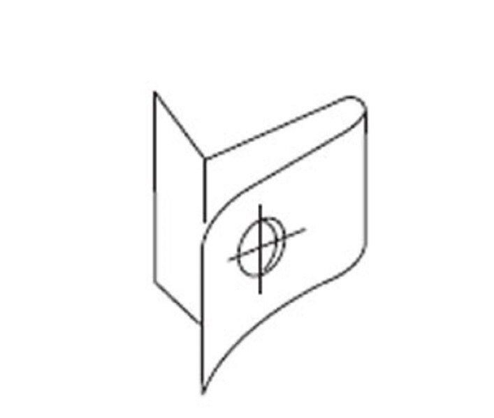 B-1002185 Bobrick 1002185 Clip, Shoe to close shoe -stl to wall