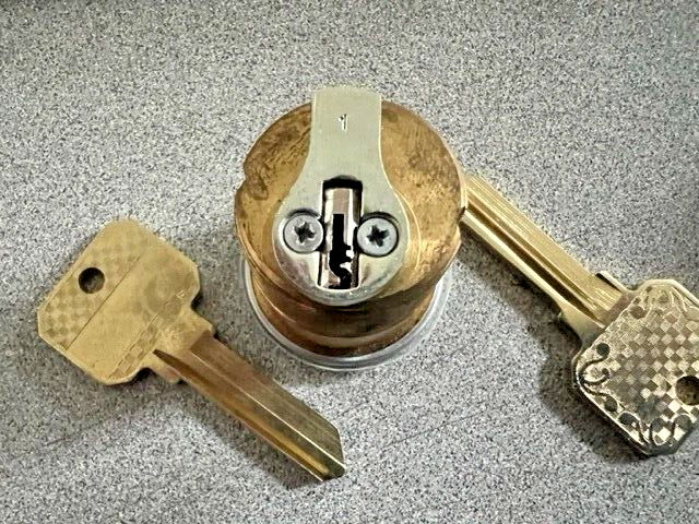 KABA ILCO 7186 CSB2-26D OB 1  1/8" MORTISE CYLINDER REGULAR CAM O BITT RARE CSB