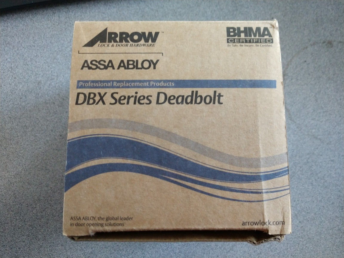 ARROW LOCK DBX61X605 CS SINGLE CYL DEADBOLT SC C KW ADJ B BSS