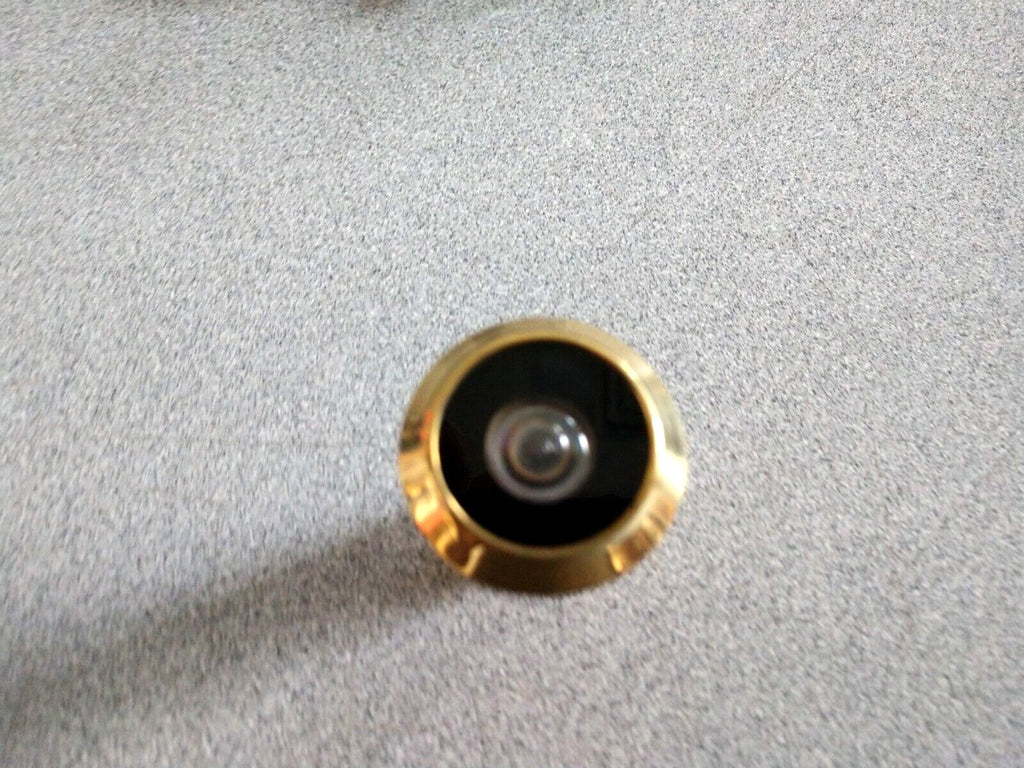 DOOR VIEWER 200 DEGREE PEEP HOLE POLISHED BRASS FINISH