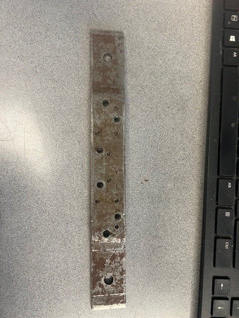 DOOR HINGE REINFORCEMENT PLATE 10GA .134 THICK FOR 4 1/2" HINGES 10" X 1 1/4