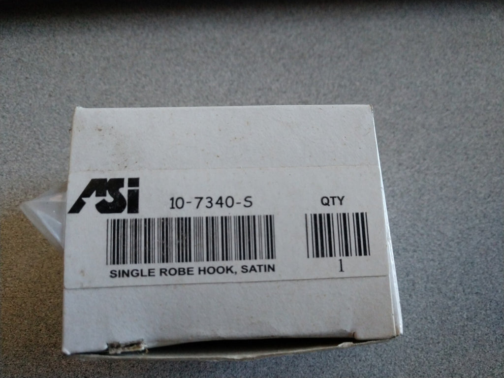 ASI Single Robe Hook 2” Satin  Stainless 10-7340-B
