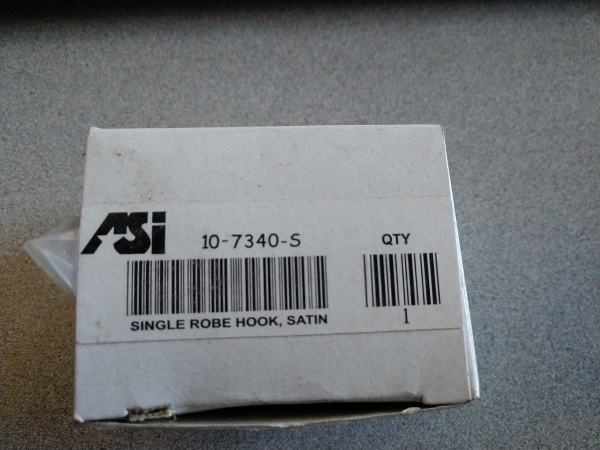 ASI Single Robe Hook 2” Satin  Stainless 10-7340-B