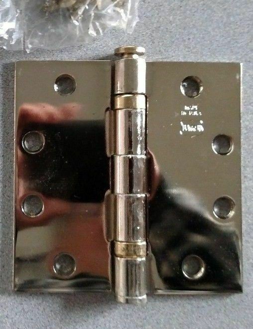 1 PAIR (2 EACH ) BOMMER BB5000 4 1/2" X 4 1/2" US3 STANDAD WEIGHT FULL MORTISE H
