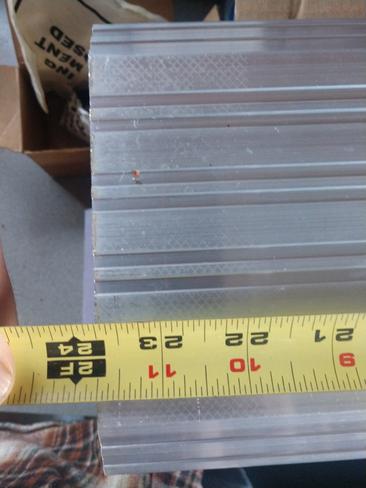 HAGER 415S  ALUMINUM DOOR THRESHOLD 6" X 23 7/8 * X 1/2" HIGH