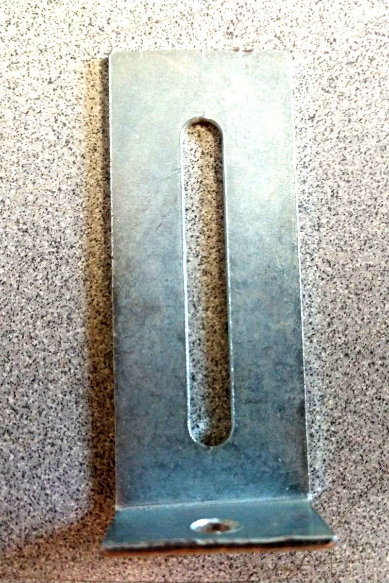 COMMERCIAL BATHROOM PILASTER SUPPORT STEEL 2 3/8" H  X 1" W  BASE X 5/8 DEEP L