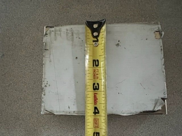 GENERAL PARTITIONS 5" Stainless Steel Pilaster Shoe   1 1/4" Square Edge panels