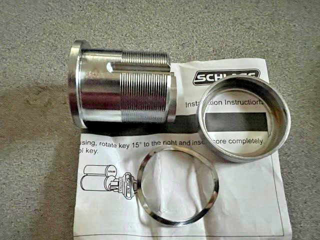 Schlage 80-101 (SFIC) Small Format IC housing 1 1/4" less core US26D, L CAM