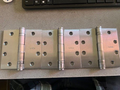 3 EA IVES BALL BEARING 4 1/2  x  4 1/2 INCH HINGES US26D W/ WOOD SCREWS