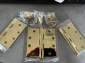 PBB PB81-US3 4 1/2 X 4 1/2" BRASS PLATED HINGES
