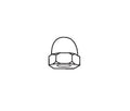 B-1000133 Bobrick 1000133 Acorn Nut - 10-32 FOR THROBOLT URINAL SCREEN WAHROOM 