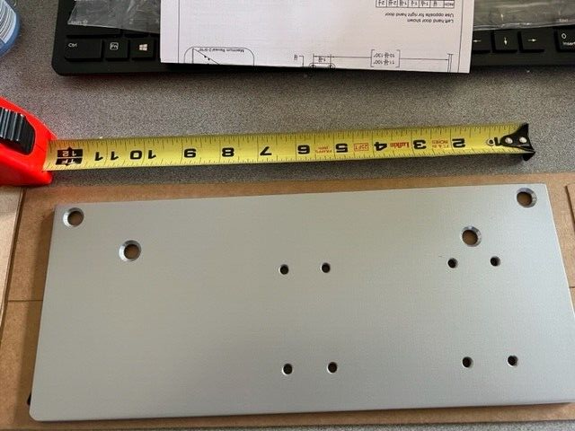 UAC DOOR CLOSERS MODEL UAC-DP84PA-DROP BKT AL   FOR UAC DC8400 FITS 4040XP
