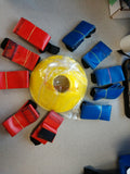GARAGE FIT FLAG FOOTBALL (10 PLAYERS) WITH YELLOW END ZONE DISCS AND CARRYBAG