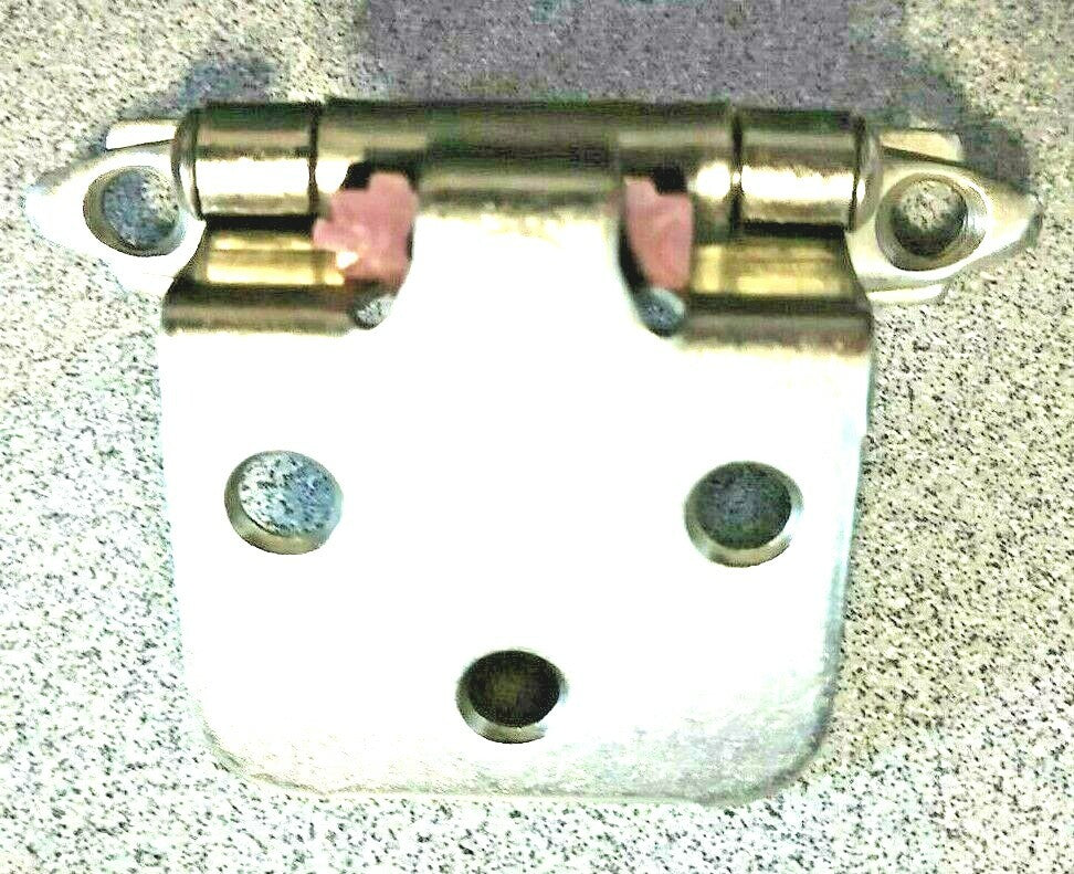 1 pair Self-Closing Flush Mount Spring Cabinet Hinges 1.5" Chrome ULTRA #98292