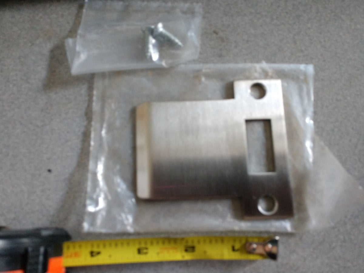  3" EXTENDED LIP "T"  STRIKE 3 1/4" HIGH 3" FROM CENTER OF SCREW HOLE END OF LIP