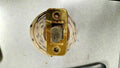 SCHLAGE LOCK SPRING  LATCH POL BRASS FINISH 2 3/8 & 2 3/4  BS ROUNDED FACE  