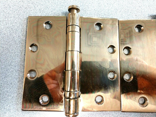 3 EACH HAGER HINGE BB1279 4 1/2 X 4 1/2 US9 LESS FASTENERS BRIGHT BRONZE