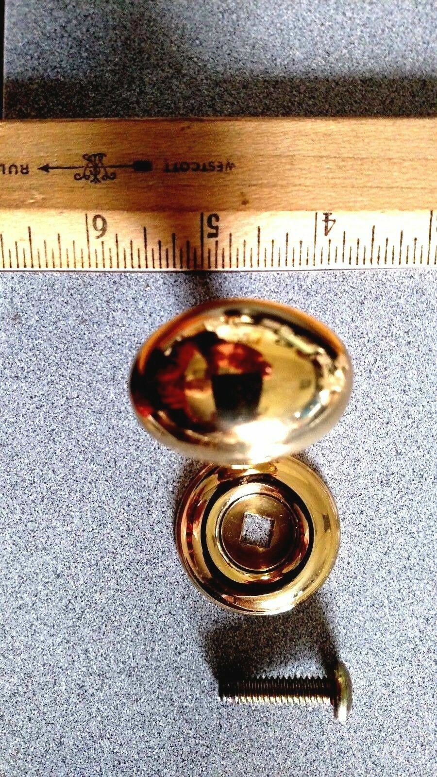 BALDWIN HARDWARE EGG CABINET PULL 4939 X 4902 BASE US3 NOS