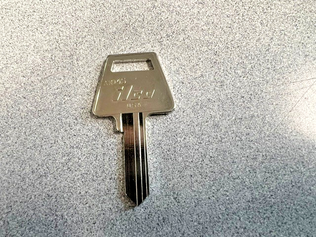 1 EACH KABA ILCO A 1045   AMERICAN PADLOCK KEY BLANK