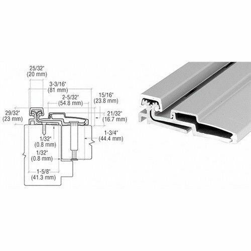 LOCKSMITH SATIN ALUM 83" Roton 780- 210HD- 83 HVY Duty Full Surface Hinge ULFF