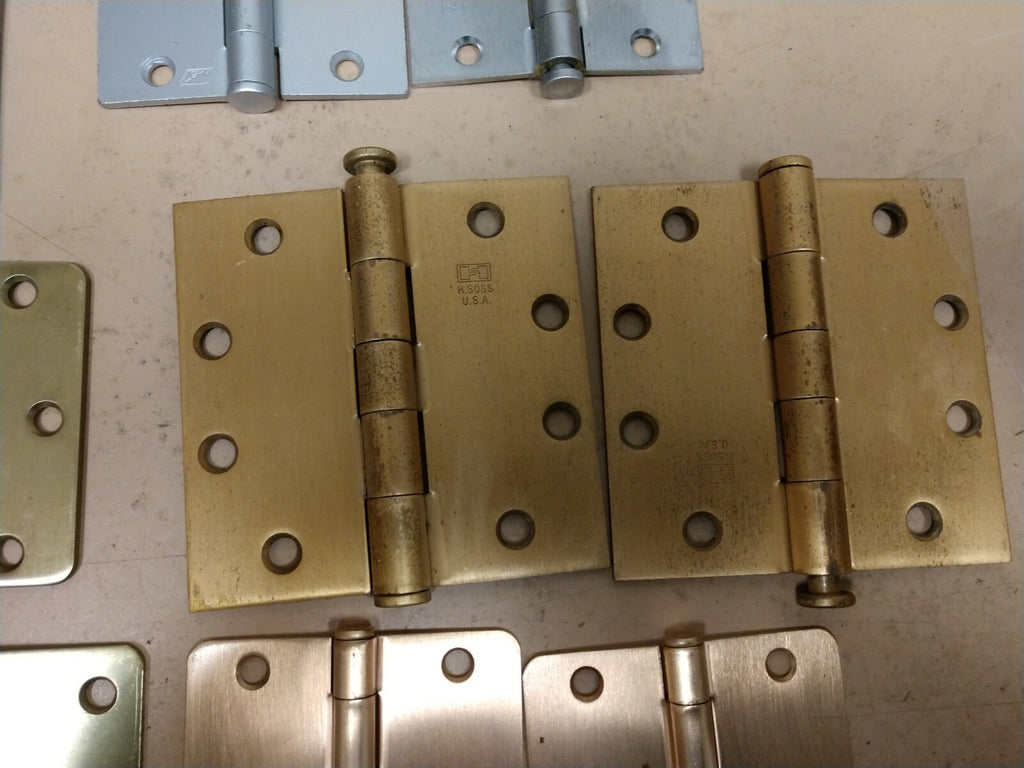 HANDYMAN ASSORTMENT OF 23 RESIDENTIAL & COMMERCIAL DOOR HINGES