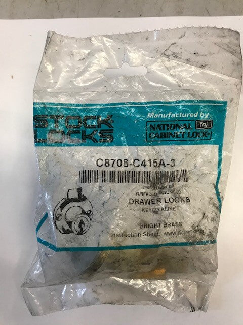 National C8706-C415A-3 Drawer Lock