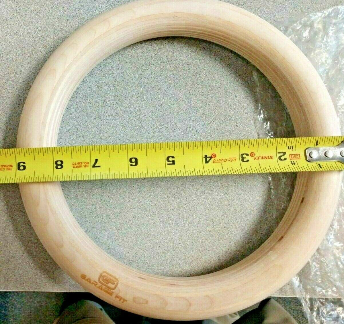 GARAGE FIT WOODEN GYMNASIUM RINGS ONLY PREMIUM HEAVY DUTY WGR