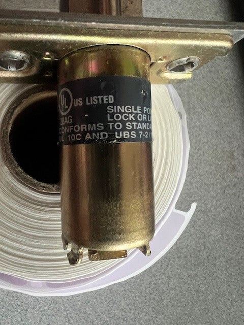 LOCKSMITH SMR IP 53B UL US 32D  SCHLAGE C ENTRY US32D 2 3/4" BS ORBIT KNOB MINT
