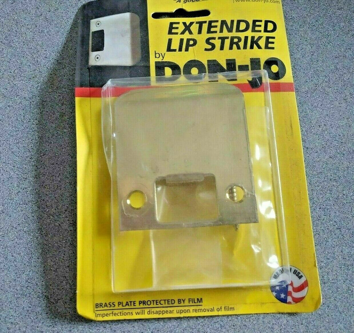 DON JO EL-102-605 2" EXTENDED LIP JOB POLISHED BRASS