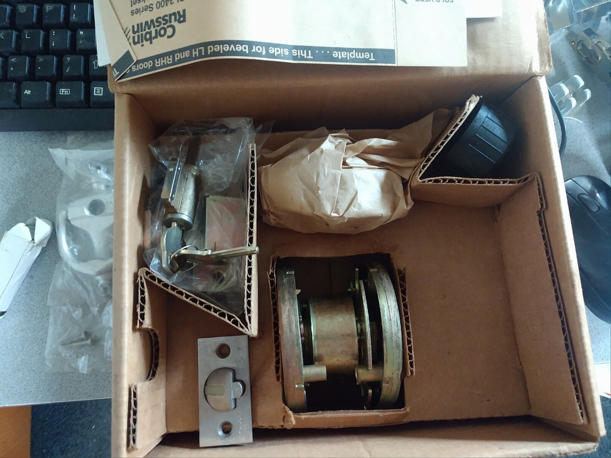 CORBIN RUSSWIN CL 3451 NZD 626 L4 OBITTED US26D GRADE 1 ENTRY LOCK NOS