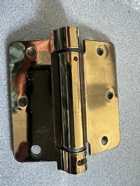 2 EACH BOMMER 4311 3.5 X 3.5 632  1/4" RADIUS CORNER US3 MADE IN USA POL BRASS