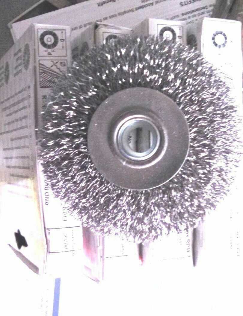 AUTO BODY WELDERS QTY 1  ABRASIVES LESSMAN 322.171.US CRIMPED WHEEL BRUSH GERMAN