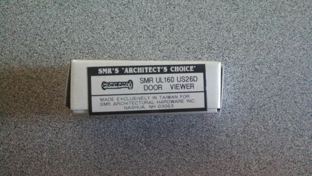 DOOR VIEWER  *10*  EA 160 DEG UL US26D DULL CHROME OPTICAL GLASS LENS