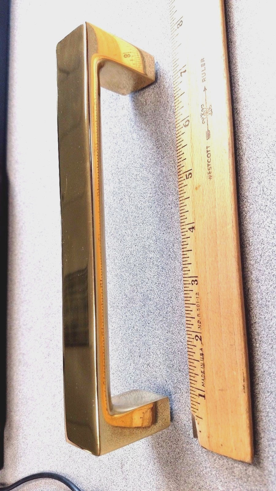 SOLID POLISHED BRASS PULL  ARCHITECTURAL QUALITY