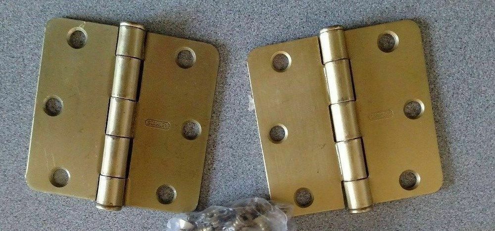 1 BOX OF 2 STANLEY  RD741  3 x 3 US4 W/ 1/4"  RADIUS HINGES