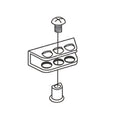 NORTON RIXSON 7701-AS-689 AKA 7701AS SHOE ASSMBLY FOR SLIDER ARM W/ BOLT ASSMBLY