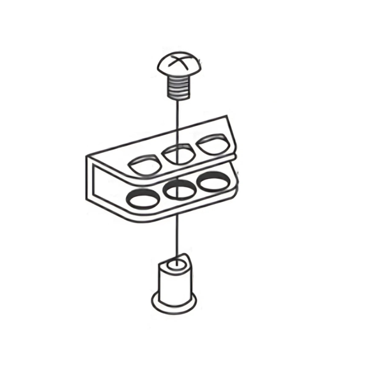 NORTON RIXSON 7701-AS-689 AKA 7701AS SHOE ASSMBLY FOR SLIDER ARM W/ BOLT ASSMBLY